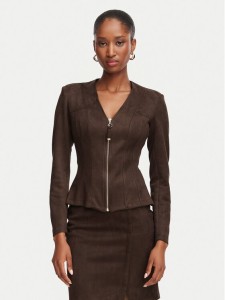 Rinascimento Marynarka CFC0130676003 Brązowy ciemny Slim Fit