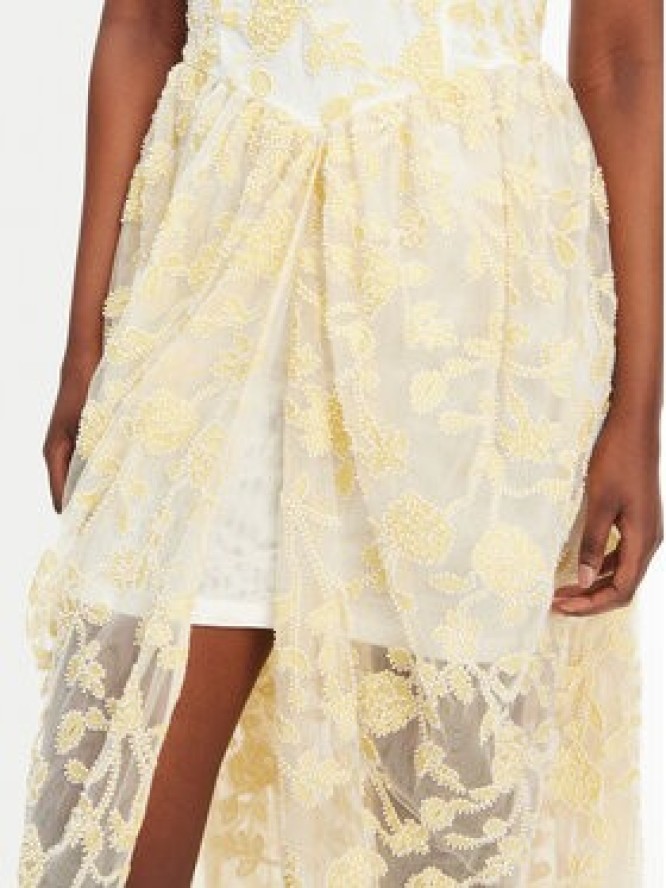 ROTATE Sukienka wieczorowa 113976858 Żółty Regular Fit