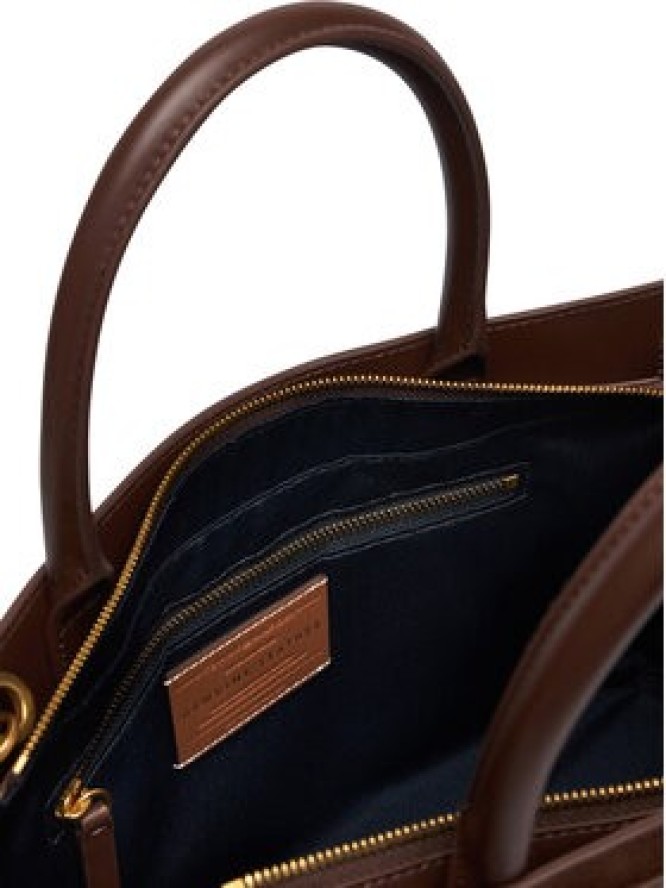 Tommy Hilfiger Torebka American Icon Tote Suede AW0AW19216 Brązowy