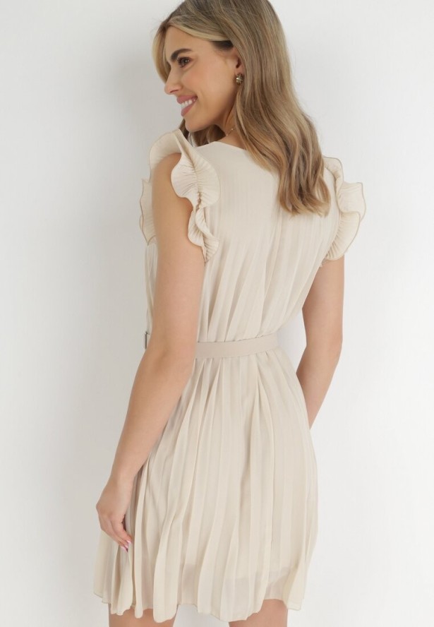 Jasnobeżowa Sukienka Asoomeda