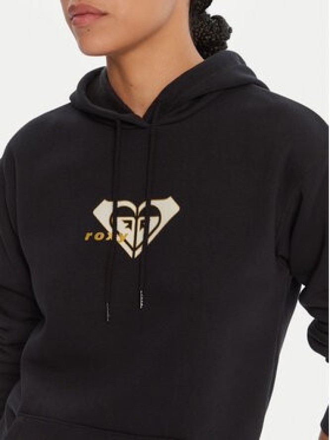 Roxy Bluza ERJFT05028 Czarny Regular Fit