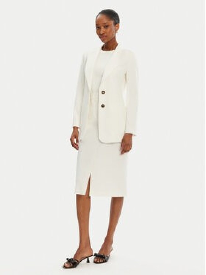 Marella Spódnica midi Getti 2515101051200 Écru Regular Fit