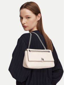 Tory Burch Torebka Charlie Quilted 185829 Kremowy