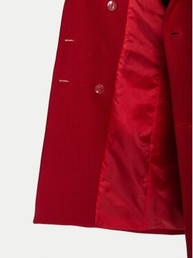 Rinascimento Płaszcz wełniany CFC0126209003 Czerwony Regular Fit