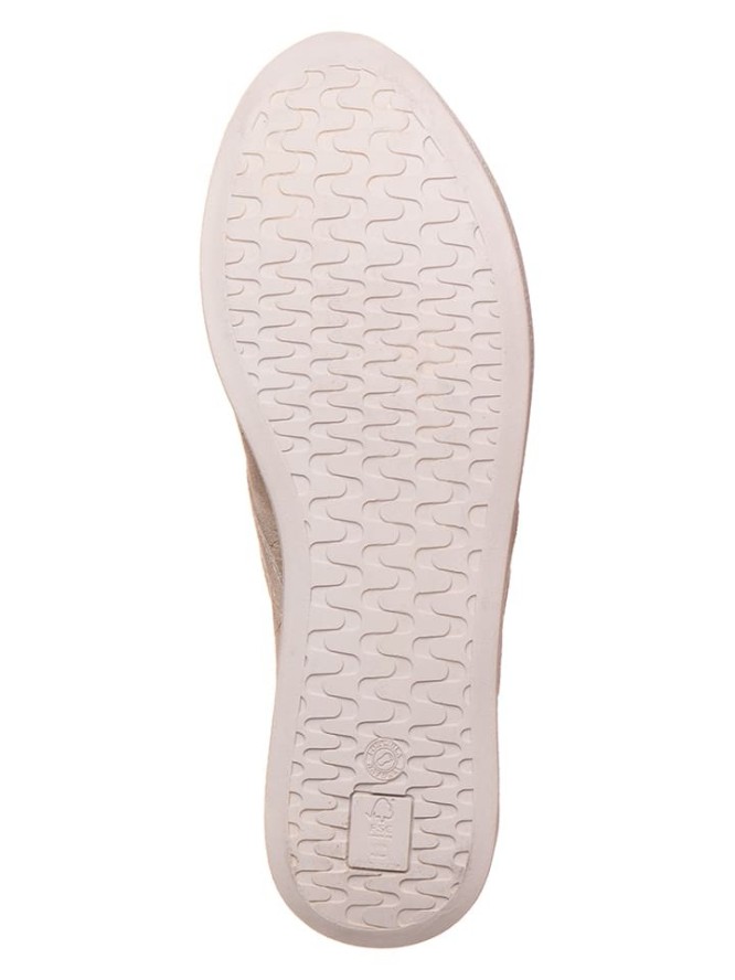 Think! Skórzane sneakersy "Cotton" w kolorze beżowym rozmiar: 38