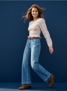 Jeansy straight z efektem sprania - niebieski