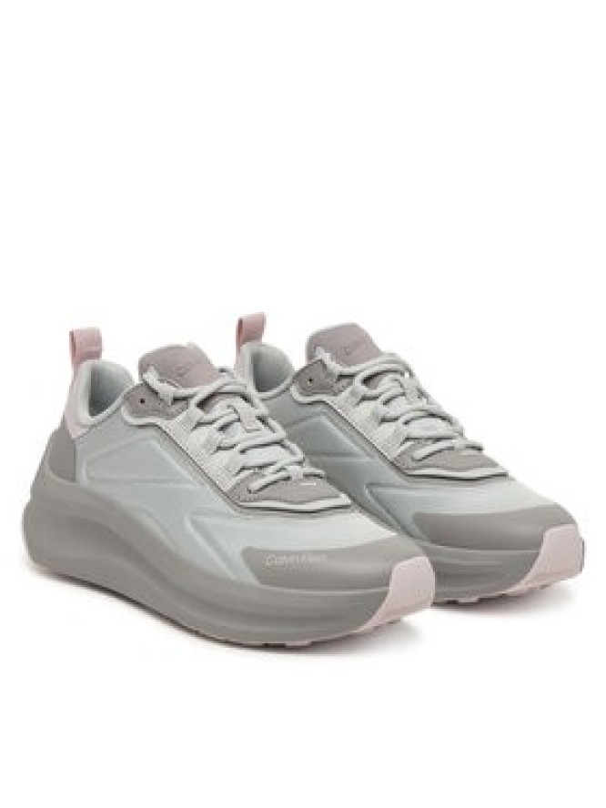 Calvin Klein Sneakersy Chunky Runner Laceup Hf Blst Ny HW0HW03111 Szary