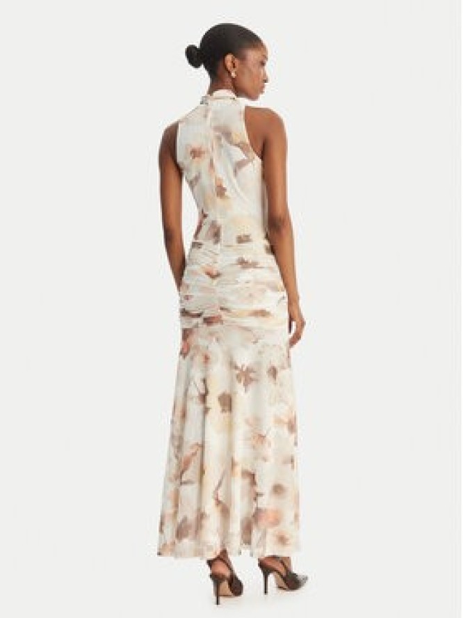 Bardot Sukienka wieczorowa Leanna 60373DB1 Écru Slim Fit