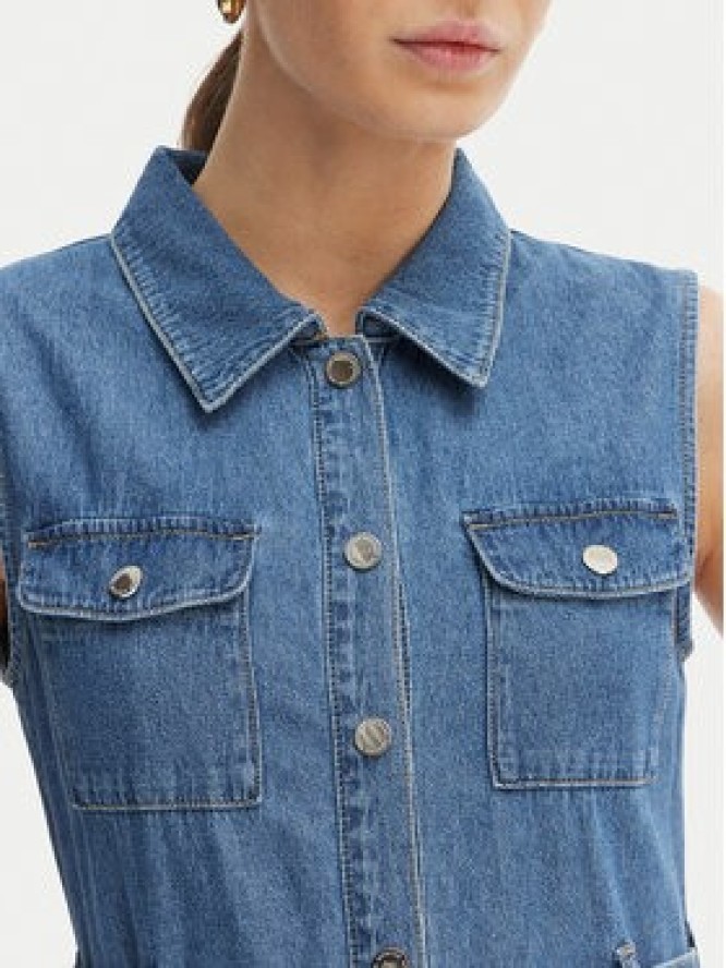 Morgan Sukienka jeansowa 251-RNAUTICA Niebieski Regular Fit