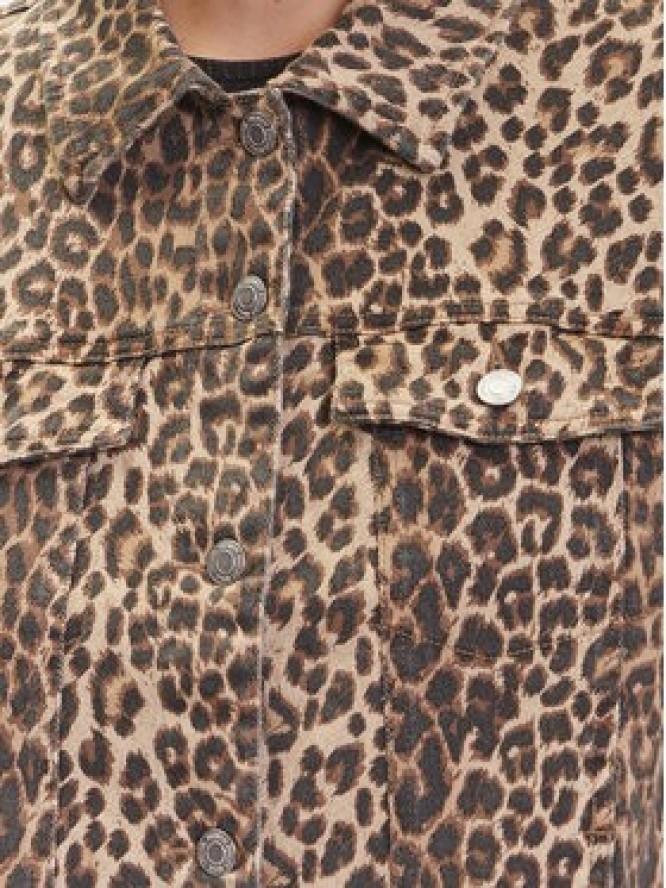 Vero Moda Kurtka jeansowa Tessa 10329961 Brązowy Oversize