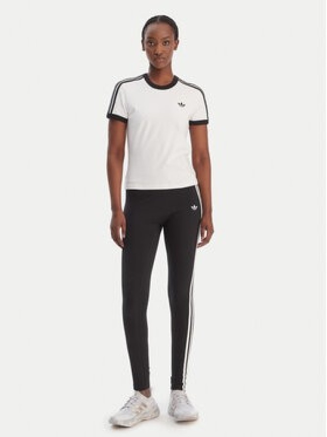 adidas Legginsy 3-Stripes KD5572 Czarny Slim Fit