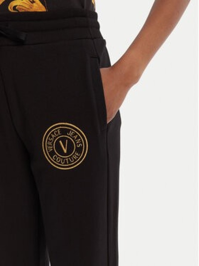 Versace Jeans Couture Spodnie dresowe 79HAAT00 CF01T Czarny Regular Fit