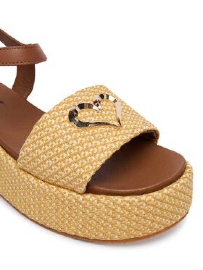 LOVE MOSCHINO Sandały JA16127I0OJR610B Beżowy