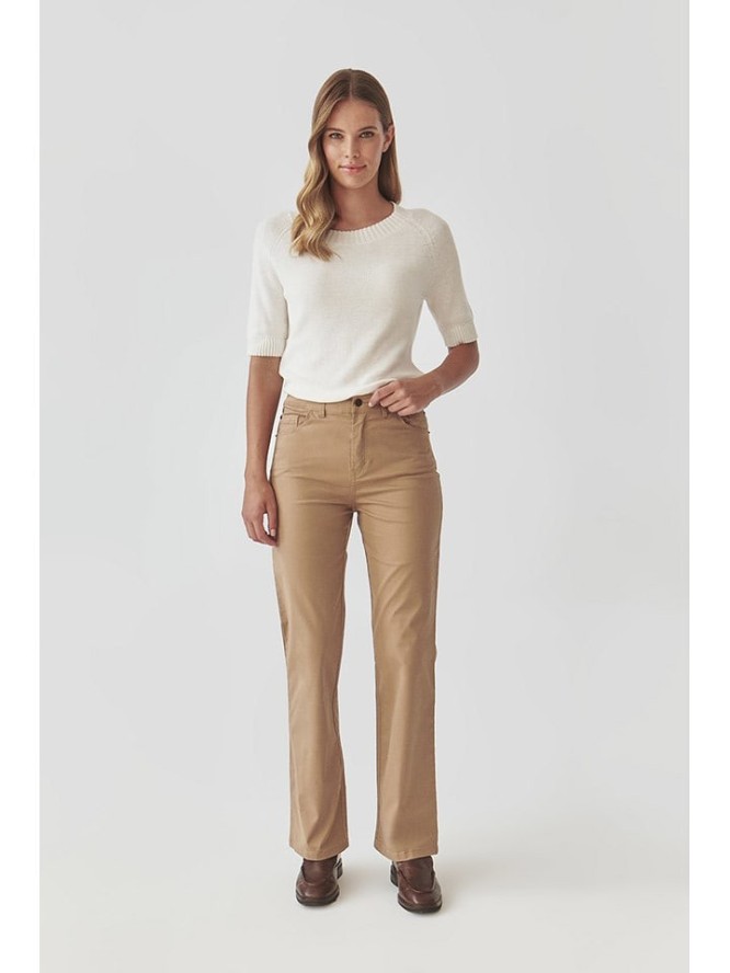 TATUUM Spodnie w kolorze jasnobrązowym rozmiar: 40