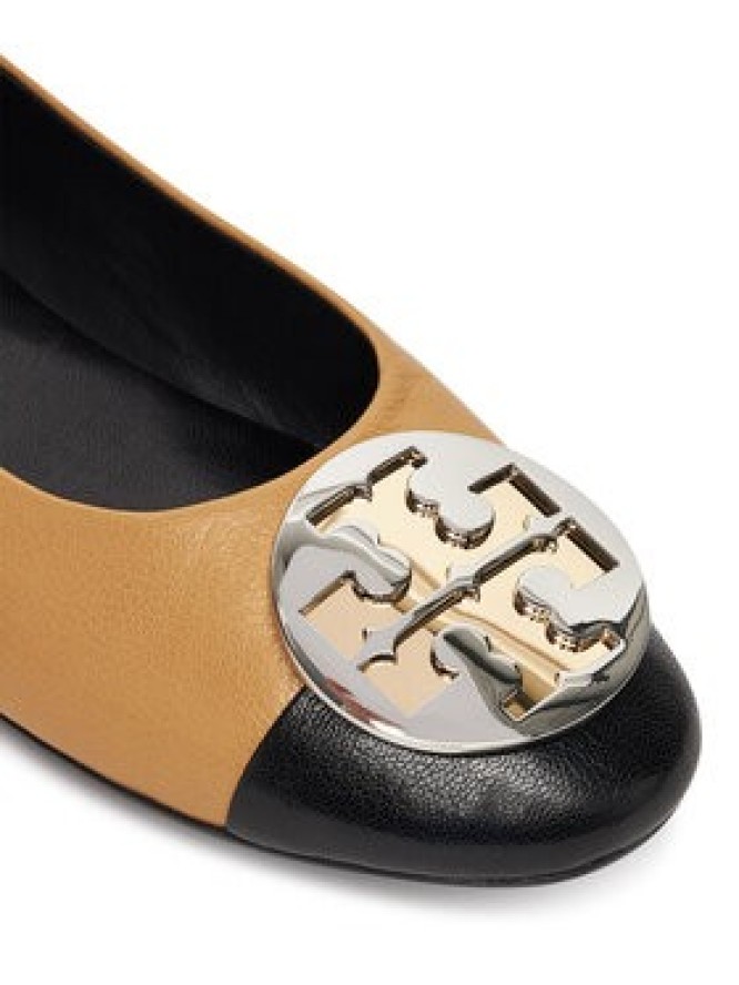 Tory Burch Baleriny Claire Cap-Toe Ballet 156309 Beżowy