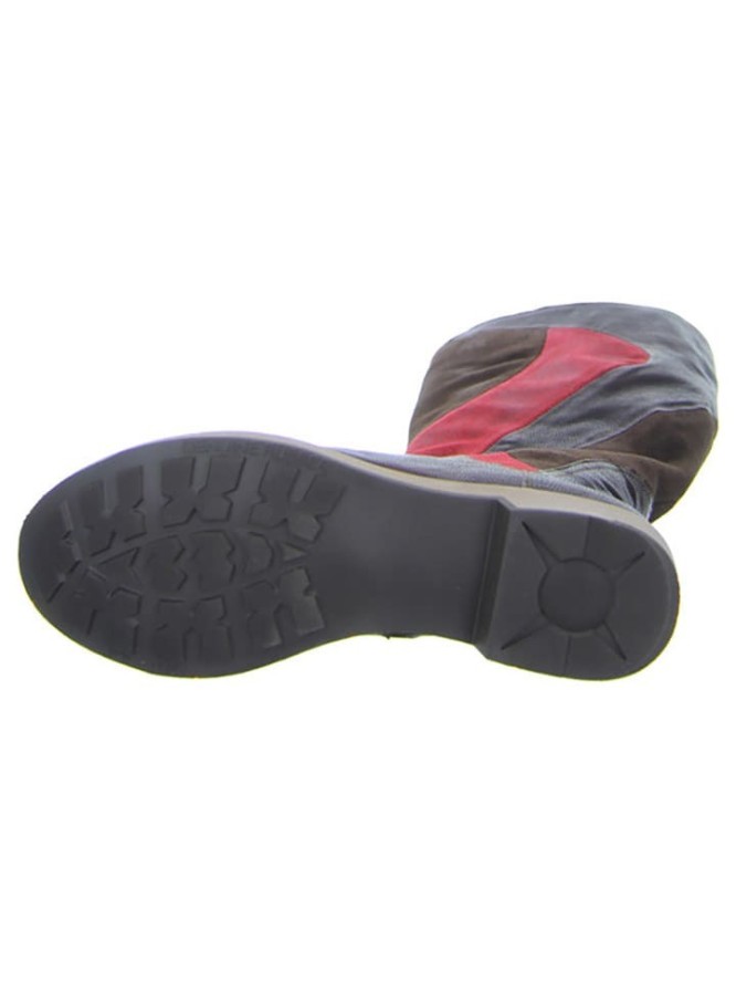 Think! Skórzane kozaki "Cogita" w kolorze czerwono-brązowym rozmiar: 40,5