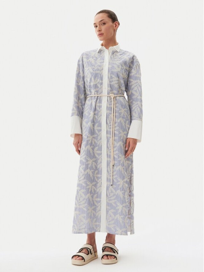 Munthe Sukienka koszulowa Filira 251134625136 Błękitny Loose Fit