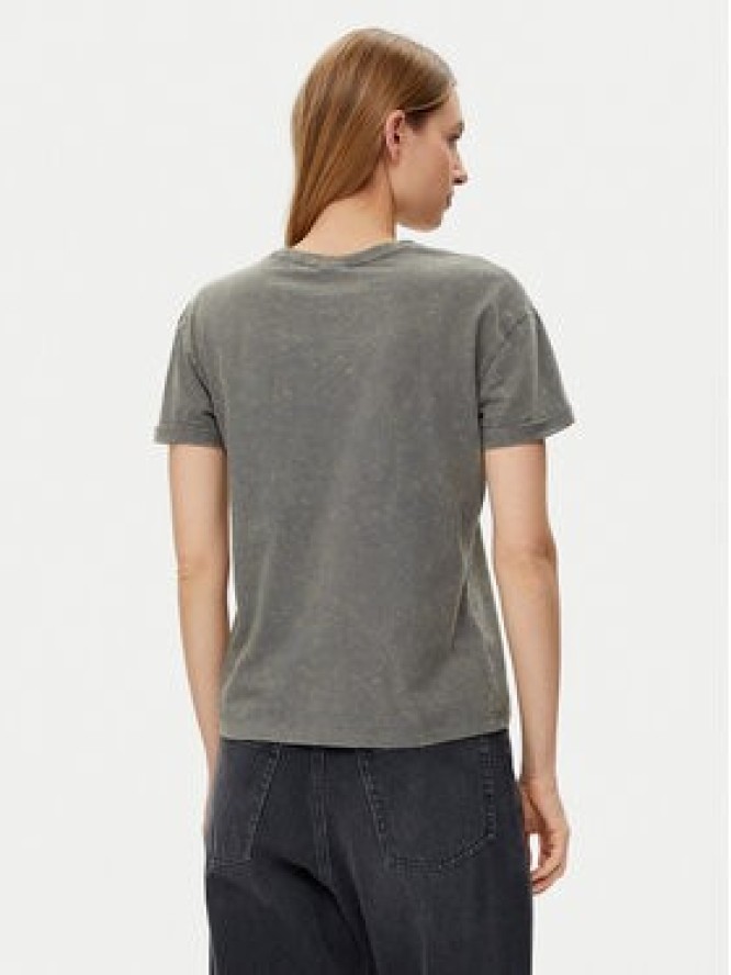 Noisy May T-Shirt Brandy 27033185 Szary Slim Fit