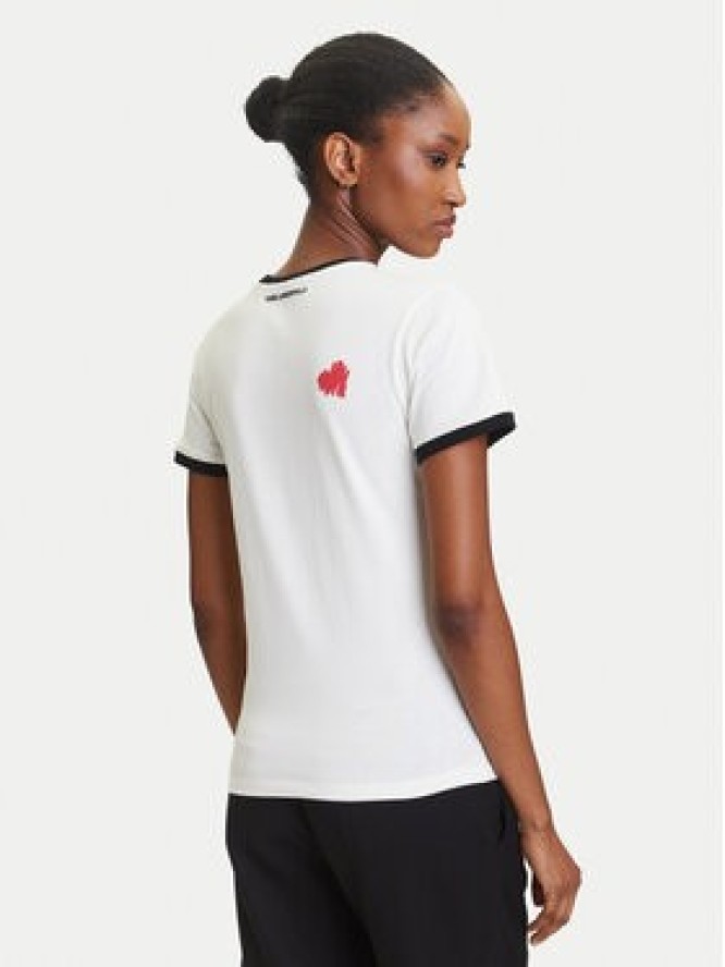 KARL LAGERFELD T-Shirt A3W17015 Écru Regular Fit