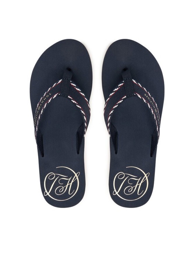 Tommy Hilfiger Japonki Webbing Beach Sandal FW0FW09038 Granatowy