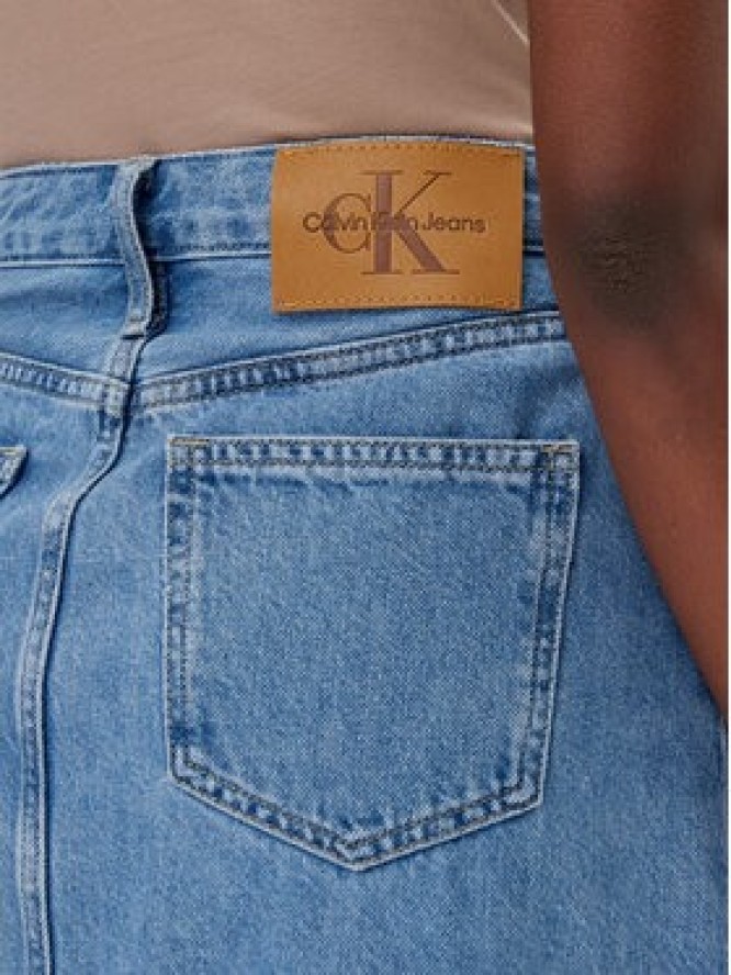 Calvin Klein Jeans Spódnica jeansowa J20J225192 Niebieski Regular Fit