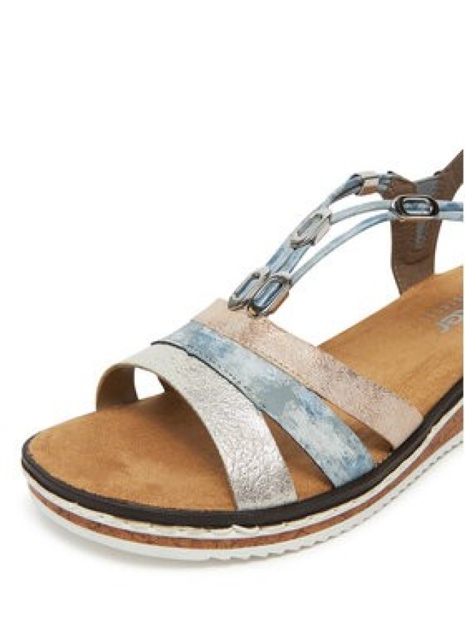 Rieker Sandały V36G4-40 Niebieski