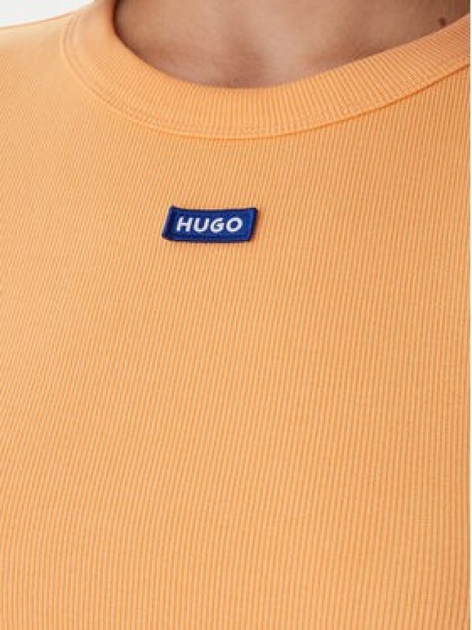 HUGO T-Shirt Baby 50510749 Pomarańczowy Slim Fit