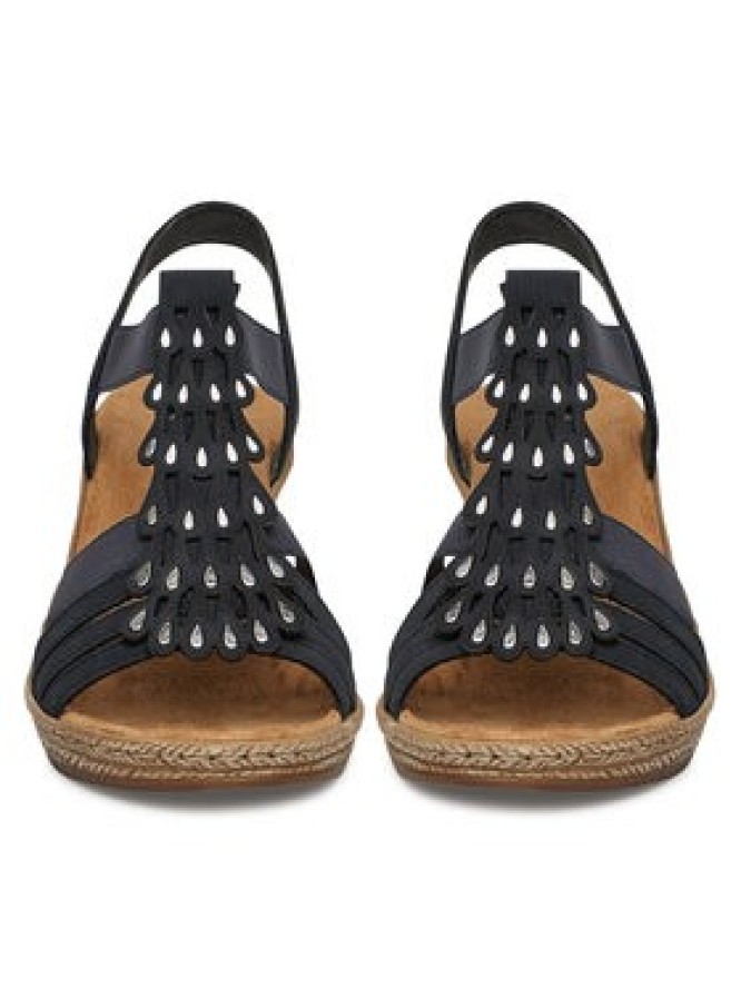 Rieker Sandały 62436-14 Granatowy