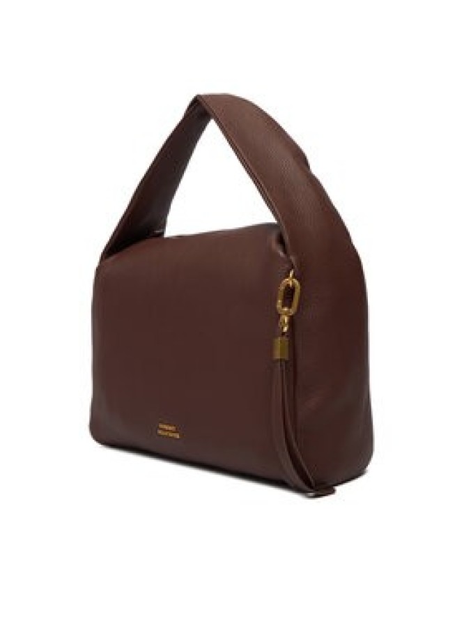 Tommy Hilfiger Torebka City Leather Shoulder Bag AW0AW18152 Brązowy