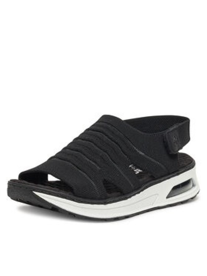 Rieker Sandały 65662-00 Czarny