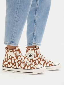 Converse Trampki Chuck Taylor All Star Cow Print A17924C Brązowy