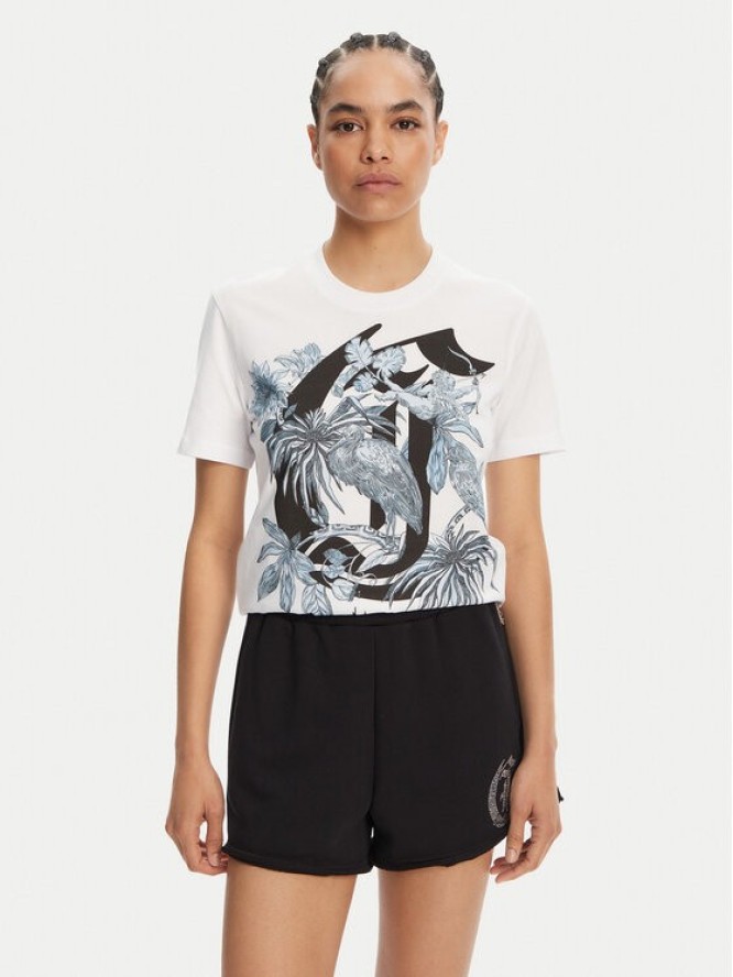 Just Cavalli T-Shirt 78PAHT04 Biały Regular Fit