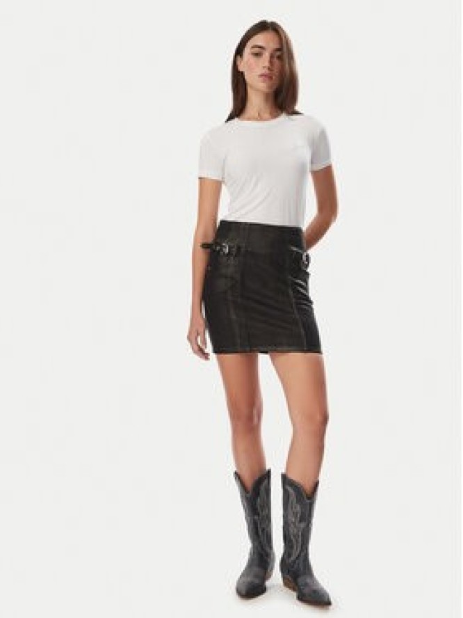 Guess Spódnica mini W6BD15 D2112 Czarny Regular Fit