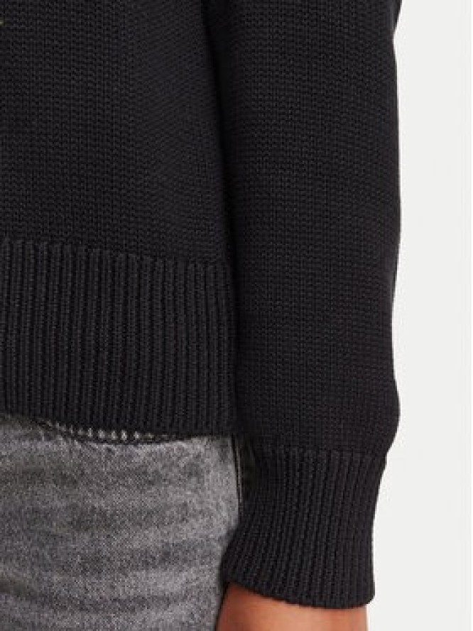 HUGO Sweter Saje 50564300 Czarny Regular Fit