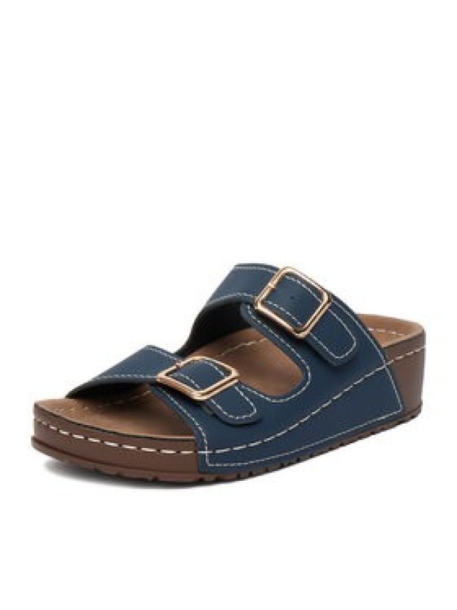 Go Soft Klapki CEO-W21202 Granatowy