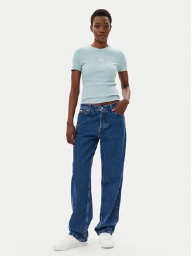 Calvin Klein Jeans T-Shirt J20J225245 Niebieski Slim Fit