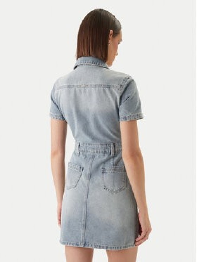 Morgan Sukienka jeansowa 241-ROGLA Błękitny Regular Fit