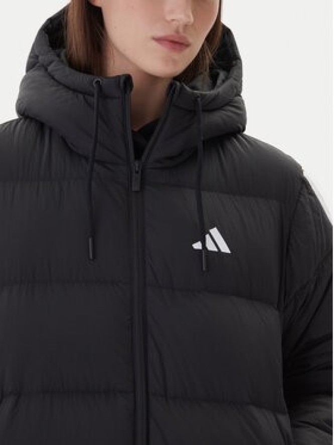 adidas Kurtka puchowa Essentials Climawarm 3-Stripes JW3429 Czarny Loose Fit