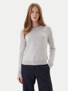 Tommy Hilfiger Sweter WW0WW47470 Szary Regular Fit