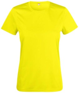 clique Basic Active-T Women 100% poliester – visibility yellow