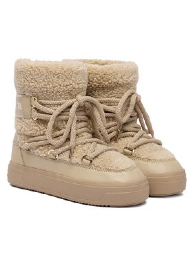 Tommy Hilfiger Śniegowce Faux Shearling Snowboot FW0FW08788 Écru