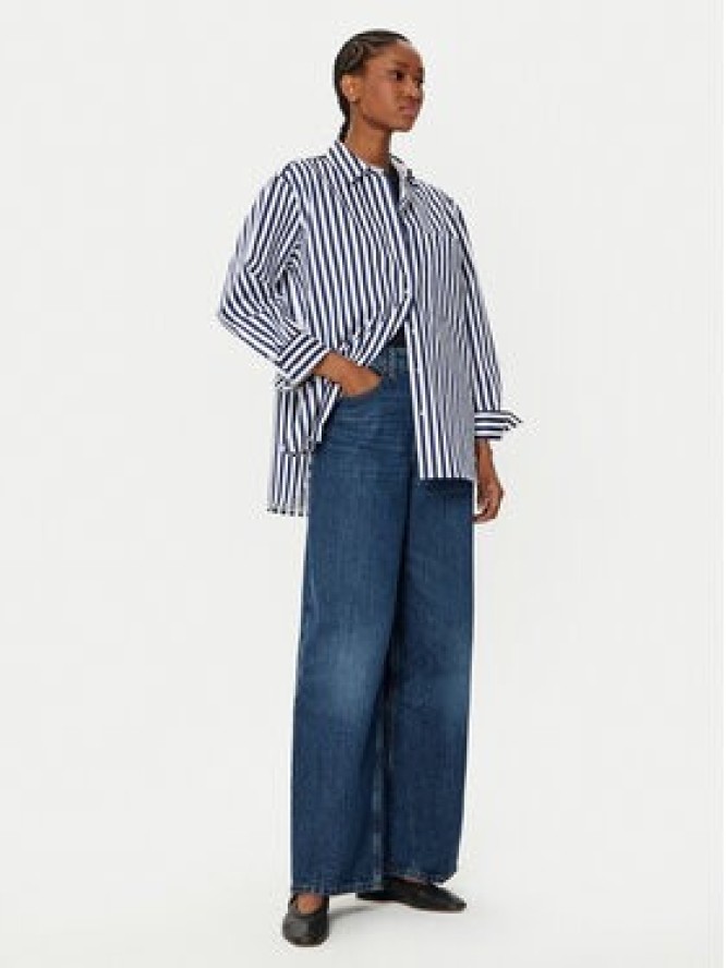 Tommy Hilfiger Jeansy WW0WW43712 Granatowy Wide Leg