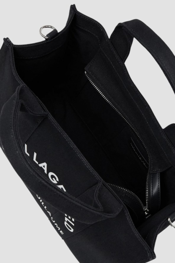 KARL LAGERFELD Сzarna bawełniana damska torebka