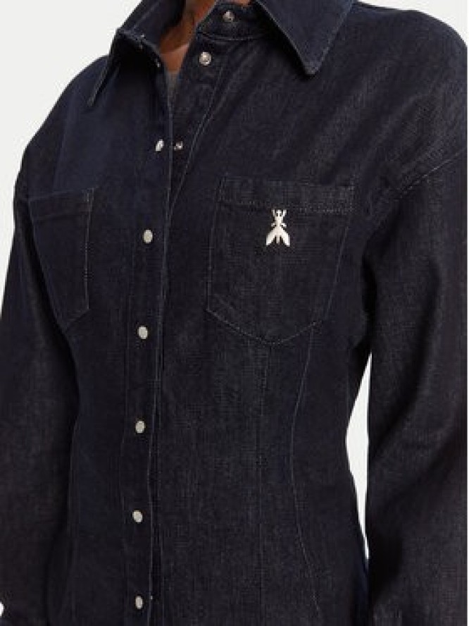 Patrizia Pepe Koszula jeansowa 8C0795/D113-CA74 Granatowy Regular Fit