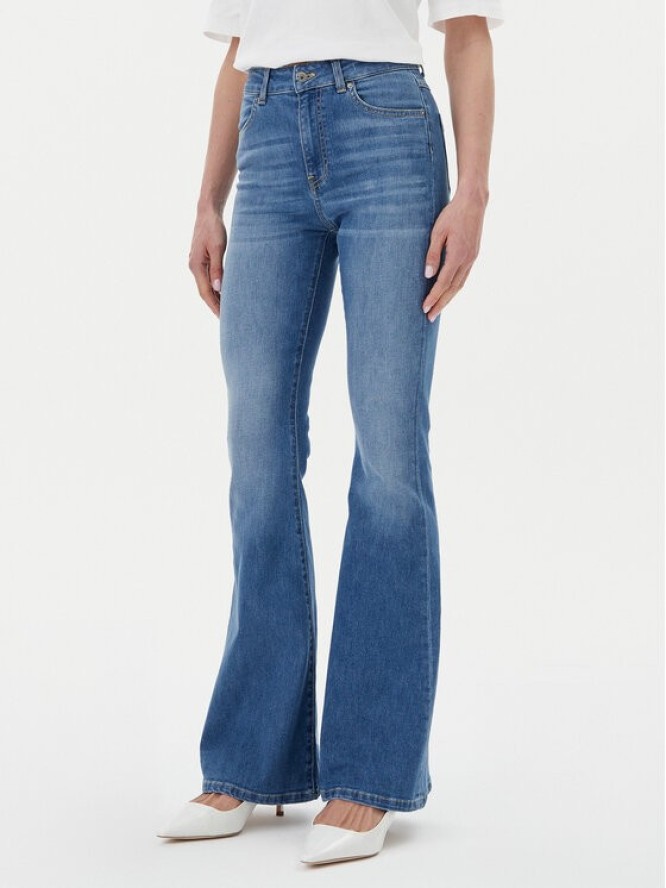 ViCOLO Jeansy DD5073 Niebieski Flare Fit