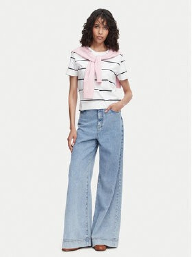 Beverly Hills Polo Club T-Shirt P-SS26W-TS0162 Biały Regular Fit