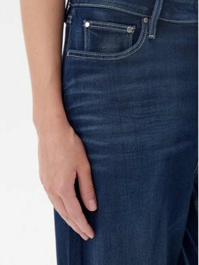 Guess Jeansy W5YA82 D0782 Granatowy Wide Leg
