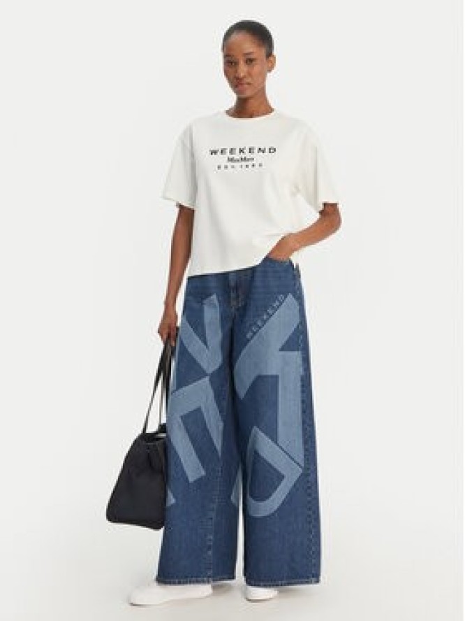 Weekend Max Mara Jeansy Vortice 2615181011 Granatowy Wide Leg