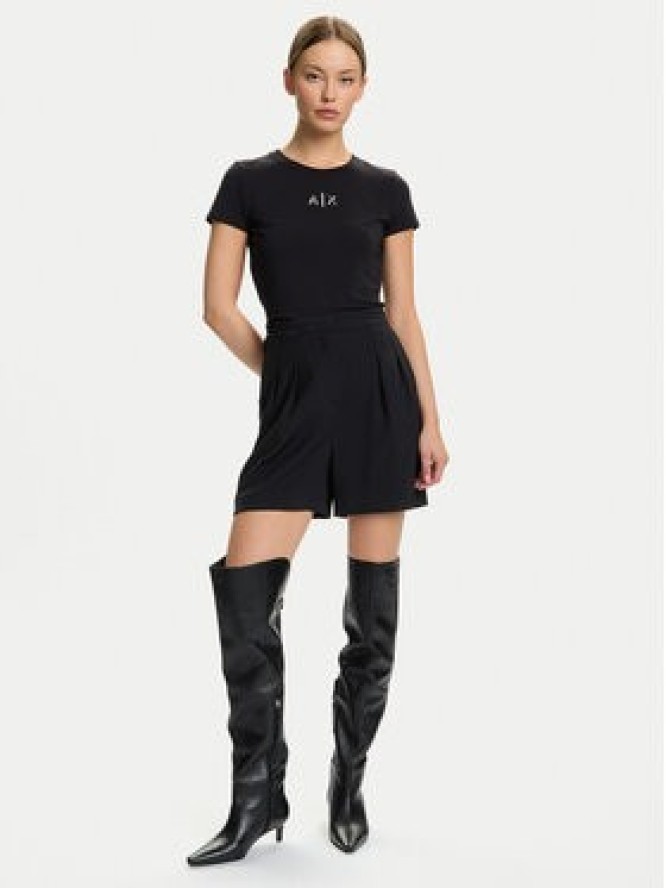 Armani Exchange T-Shirt XW001382 AF16294 UC001 Czarny Slim Fit