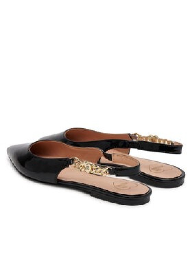 LOVE MOSCHINO Baleriny JA11041G0MIH0000 Czarny